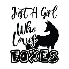 Funny Quote Fox text and illustration