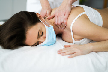 Fototapeta na wymiar Chiropractic Reflexology Spa Therapy Massage