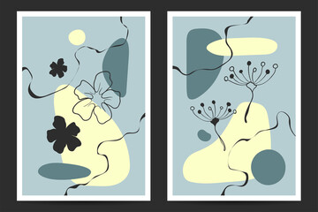 Vector Illustration of Abstract Botanical Artistic Background. Good for Cover, Poster, Card, Flyer, and other.