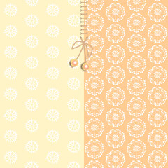 A set of simple patterns of seamless patterns. Cute string with a bead. For children's bed linen, kitchen linen . Set for wallpaper, decorative, textile, fabric, paper texture backgrounds, packaging.