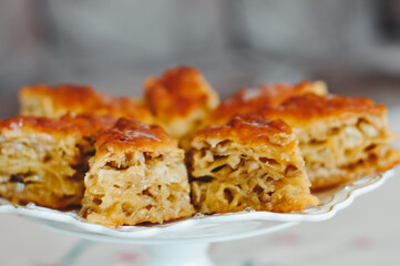 Homemade baklava