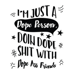 Obraz premium Funny Quote American Africa text and illustration