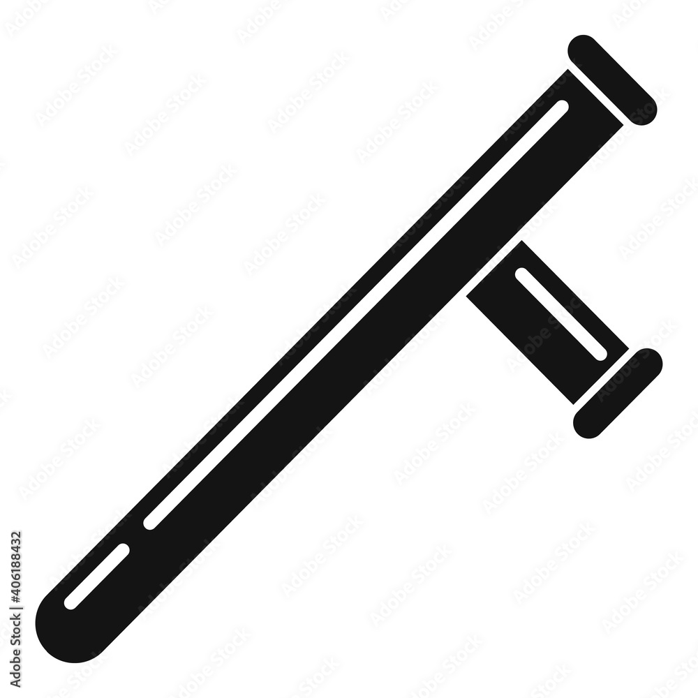 Poster guard bat icon. simple illustration of guard bat vector icon for web design isolated on white backgr