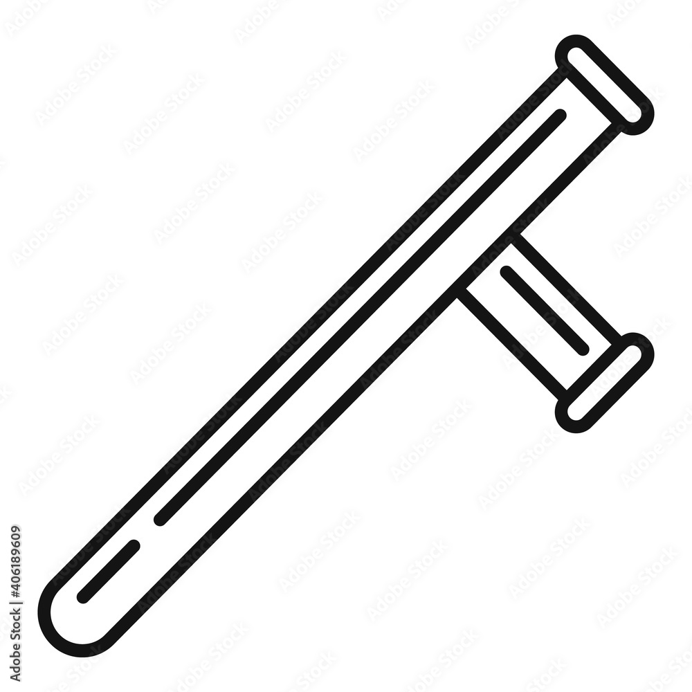 Poster guard bat icon. outline guard bat vector icon for web design isolated on white background