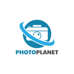 photography logo design vector illustration