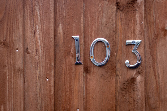 House door number 103