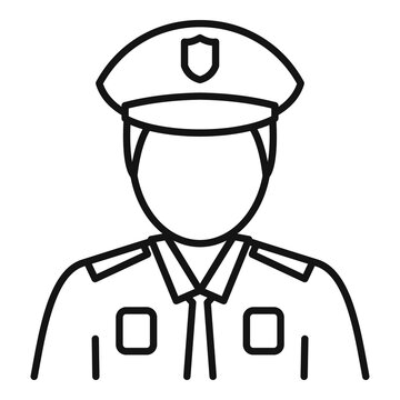 recommend clip art: Indian policeman icon. Outline indian policeman vector icon for web design isolated on white background