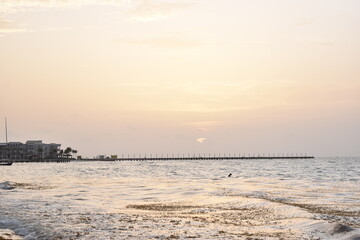 Obraz premium sunset over the sea