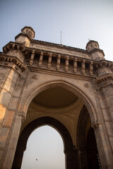 Fototapeta na wymiar Gate way of india, low angle