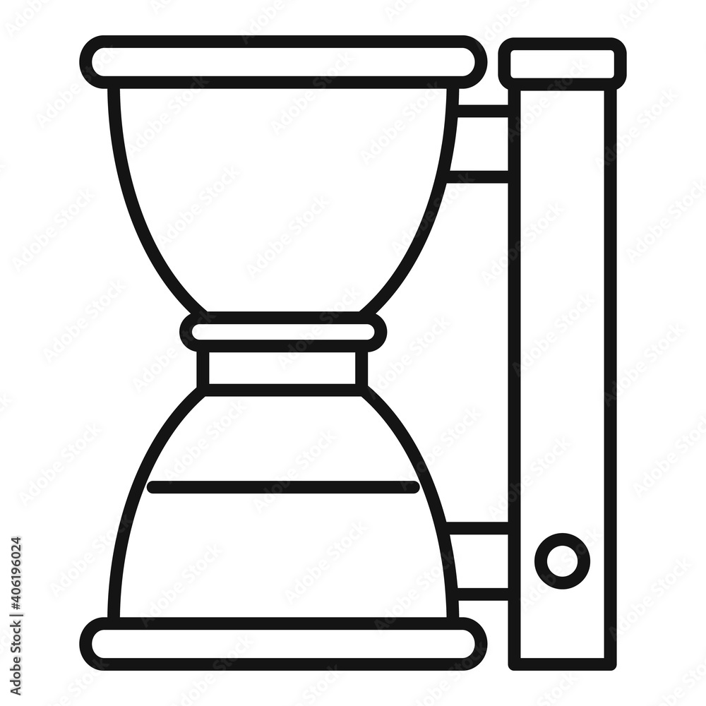 Wall mural barista coffee machine icon. outline barista coffee machine vector icon for web design isolated on w