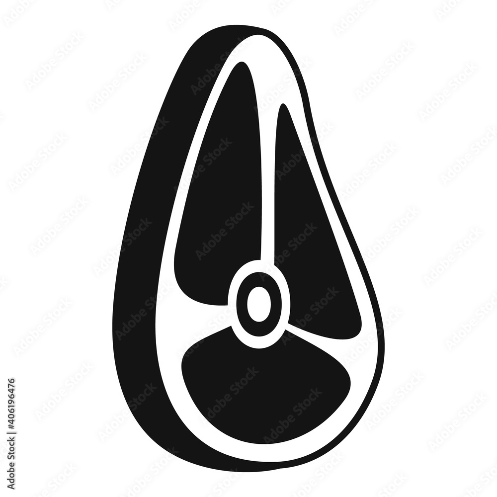 Poster steak icon. simple illustration of steak vector icon for web design isolated on white background