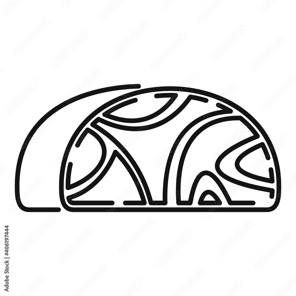 Poster fresh meat icon. outline fresh meat vector icon for web design isolated on white background