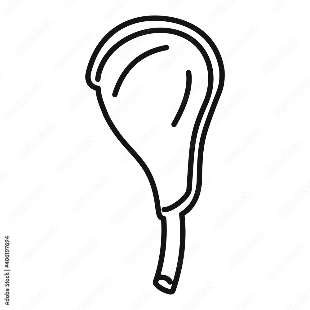 Poster duck meat icon. outline duck meat vector icon for web design isolated on white background