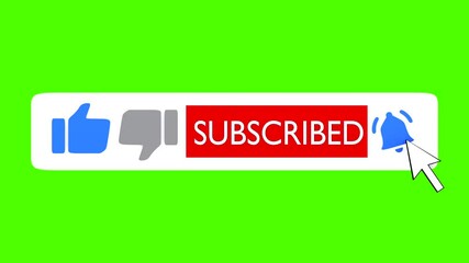 subscribe button on a green background - Powered by Adobe