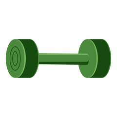 Exercise dumbbell icon. Cartoon of exercise dumbbell vector icon for web design isolated on white background