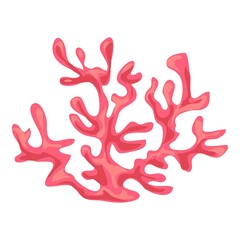 Naklejka na ściany i meble Aquarium coral icon. Cartoon of aquarium coral vector icon for web design isolated on white background