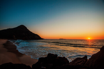 sunset on the beach