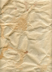 Fototapeta na wymiar crumpled dirty paper texture, vintage background, abstraction