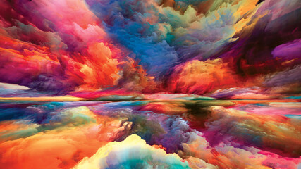 Obraz na płótnie Canvas Conceptual Land and Sky