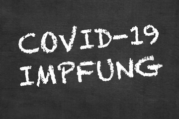 Fototapeta premium COVID-19 Impfung