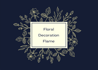 Floral decoration flame 01 