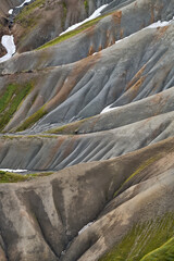 Fjallabak Nature Reserve Aerial. Central Highlands of Iceland.