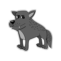 Cartoon Wolf Illustration