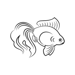 Goldfish Silhouette Icon
