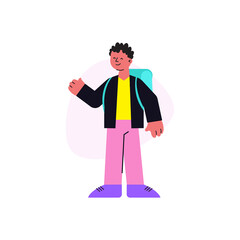 Student Flat Illustration