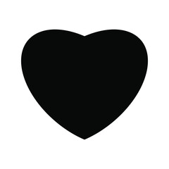 Collection of Heart icon, Symbol of Love Icon flat style modern design Isolated on Blank Background color editable