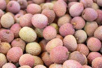 lychee fruit close-up for the whole frame
