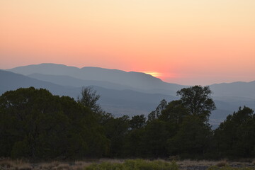 Sunset Capitan Mountains New Mexico 2020