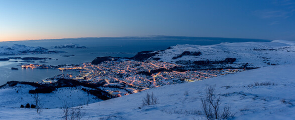 Winter in Ulsteinvik, Norway.
