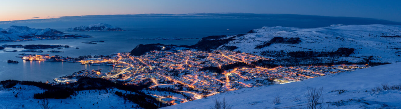 Winter in Ulsteinvik, Norway.