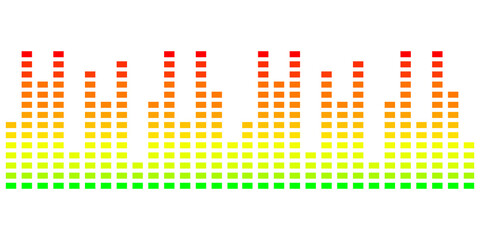 Equalizer icon. Vector illustration of an equalizer. Equalizer icon Isolated on white background. An illustration of a sound wave. Equalizer design.