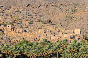 The ruins of an ancient village in Oman.