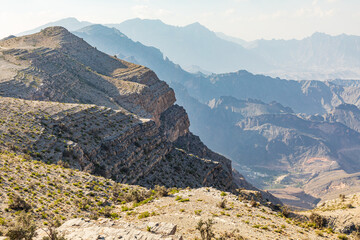 The desert mountains of Oman.
