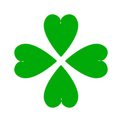 The clover icon is isolated on a white background.