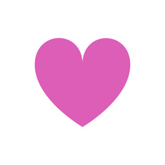 Icon heart isolated on a white background.