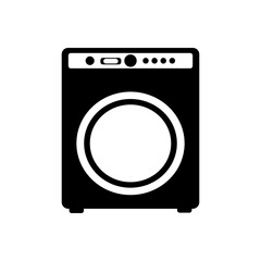 Washing machine icon. Washing machine vector icon. Washing machine icon isolated on white background.