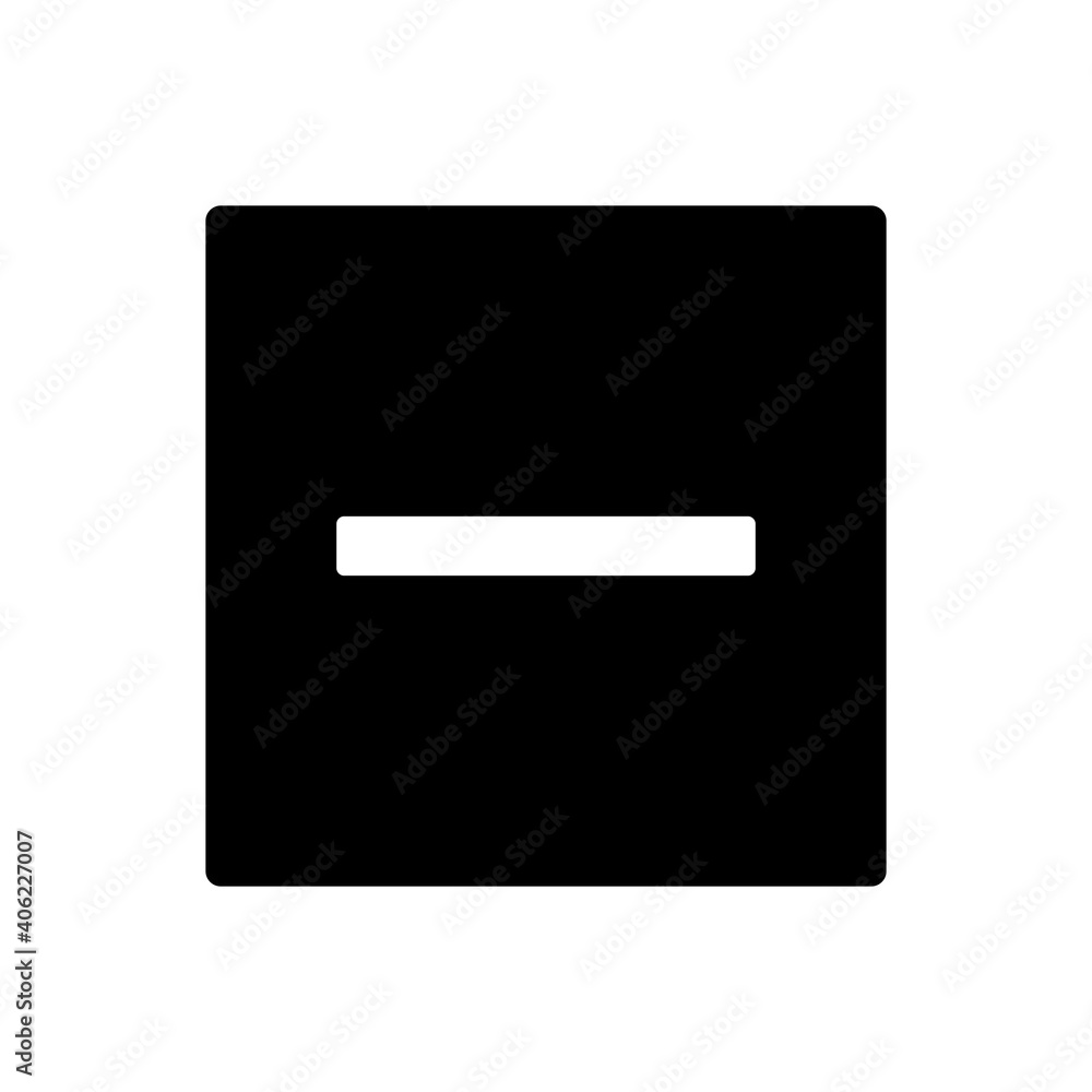Poster vector icon plus and minus. icon plus and minus isolated on a white background. a set of plus and mi