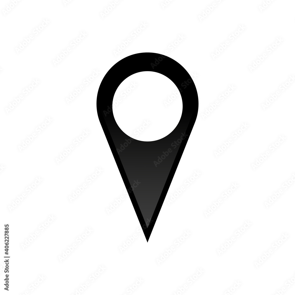 Poster location point icon. vector location point icon on the map. gps location vector icon. vector illustr