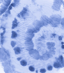 Indigo Tie Dye. Artistic Ink Background. Hippie