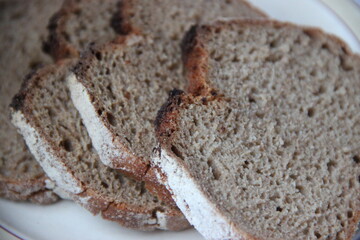 tranche de pain de seigle