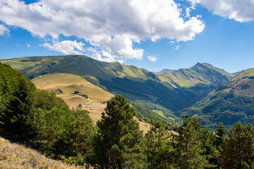 Sibillini Mountains range seen from the distance
