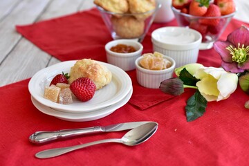 Romantic brunch or tea to celebrate special holiday events such as Easter, Valentines Day, Mother's Day or birthday