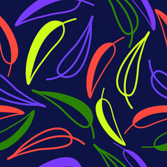 A seamless pattern with modern monstera leaves for textile, wrapping paper, wallpaper. Vector