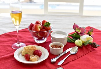 Romantic brunch or tea to celebrate special holiday events such as Easter, Valentines Day, Mother's Day or birthday