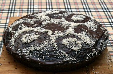 chocolate cake on a plate