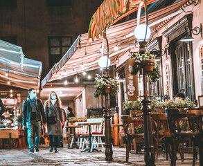 street cafe in the city